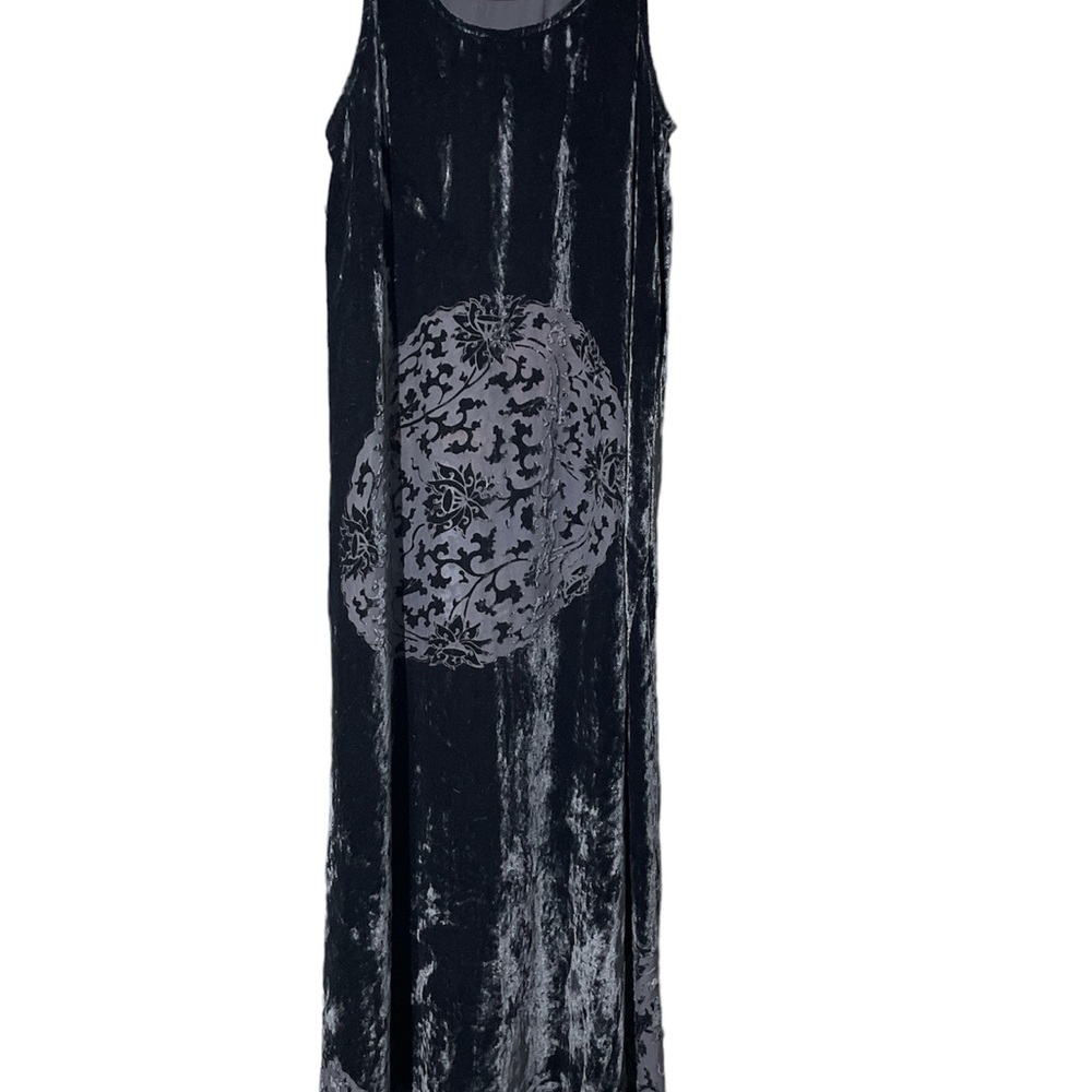 Citron Santa Monica Collection Maxi Dress Size M Silk Velvet